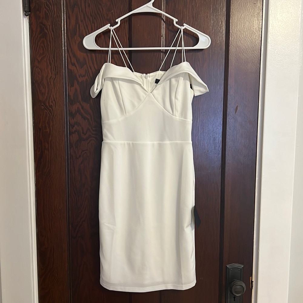 Lulus XS white off the shoulder dress